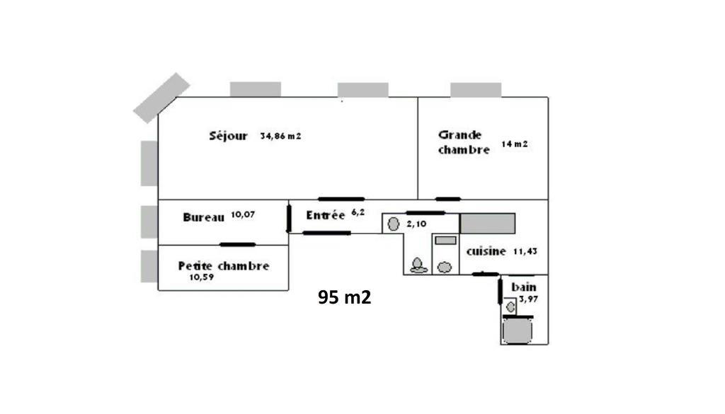 Les 7 balcons, 100m de la comédie, Central, parking, Spacieux, Lumineux, Appt XIX° Montpellier Esterno foto